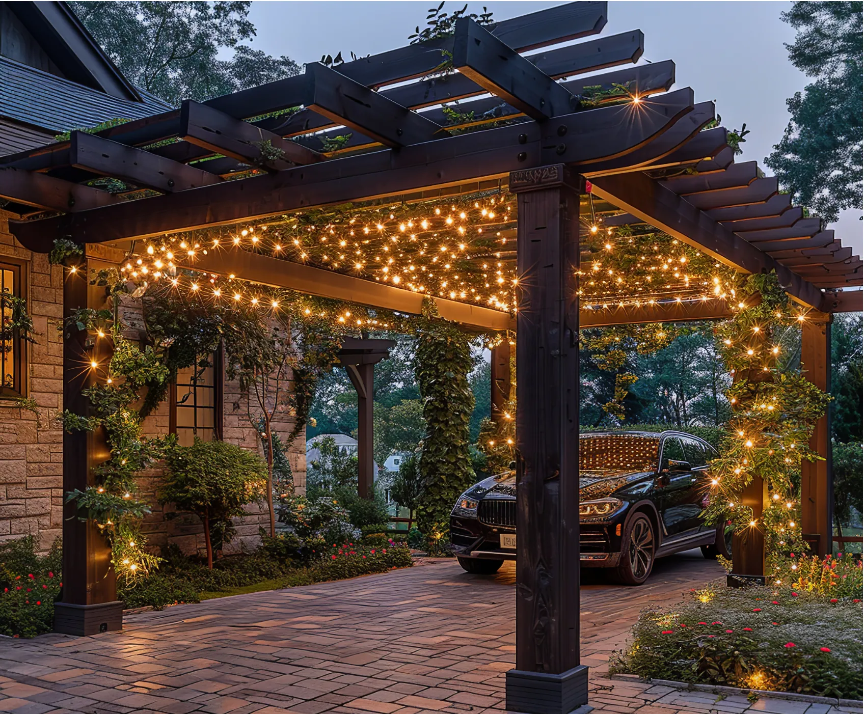 Landscape lighting by Cardinal Lighting, East Tennessee